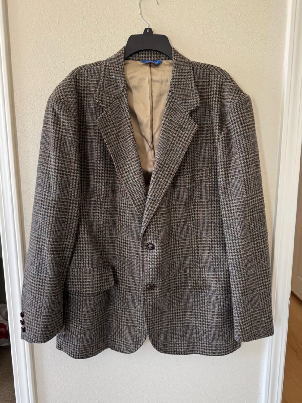 Pendleton VTG Wool Men’s Sz 46 Herringbone Glen Check Blazer Sport Suit Jacket